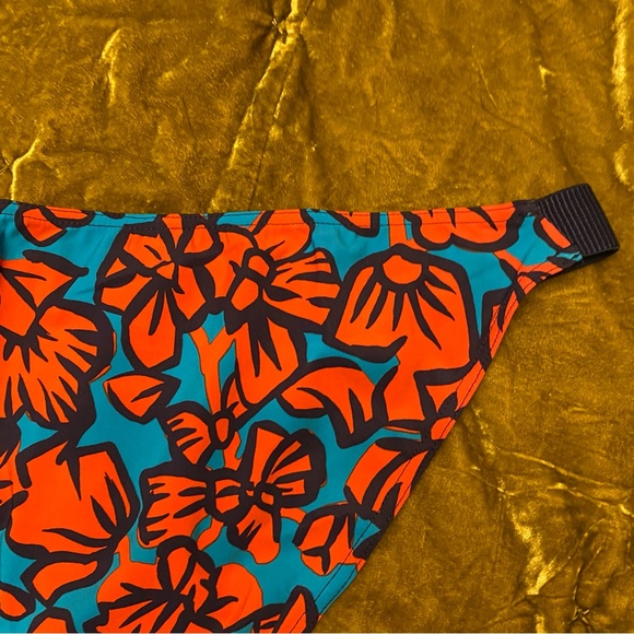 Maison Lejaby Paris France Aloha Honolulu Swim Bikini Bottoms Size Large Floral - Picture 8 of 11